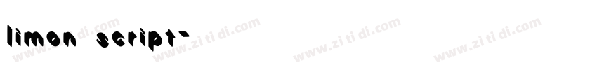 limon script字体转换